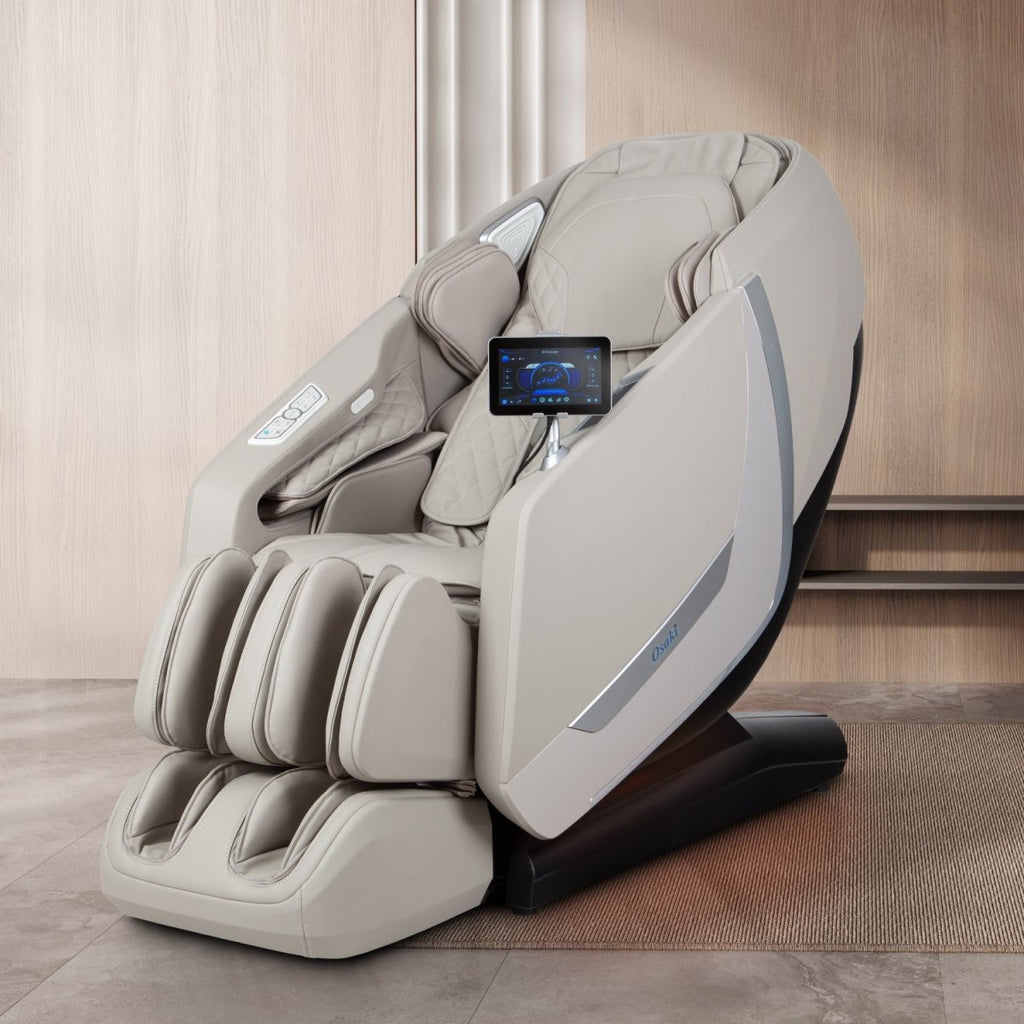Osaki 5D+4D Kairos Duo Massage Chair Black | Premium Full Body Massage Chair with Dual 5D+4D Massage System, Smart Pressure Sensors, SL Track, Calf Kneading, and Heating Therapy | Titan Chair