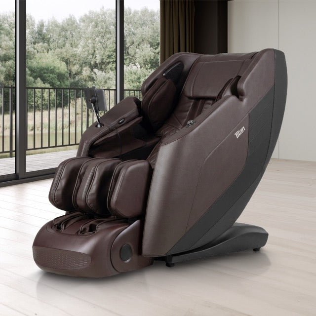 Titan Ignite Sync Massage Chair Black | Full Body Zero Gravity Massage Chair with SL Track and Foot Rollers | Titan Chair